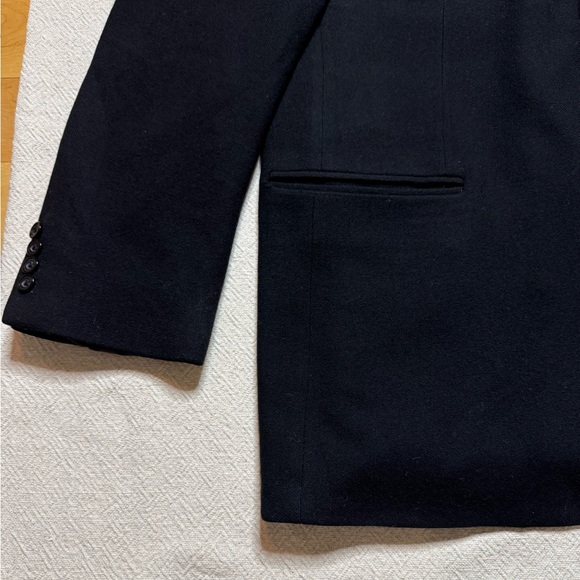 VTG Oscar De La Renta Men’s Wool  Cashmere Black Sports Coat Blazer 48L - Picture 3 of 8